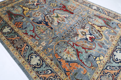 273 x 372 cm | Kawros Afghan Tribal Hand Knotted Veg Dye Wool carpet