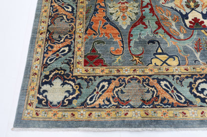 273 x 372 cm | Kawros Afghan Tribal Hand Knotted Veg Dye Wool carpet