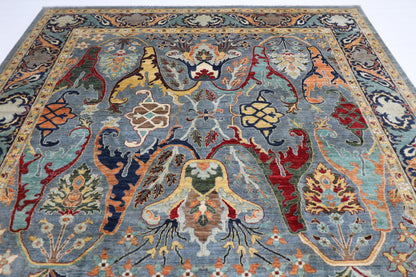 273 x 372 cm | Kawros Afghan Tribal Hand Knotted Veg Dye Wool carpet