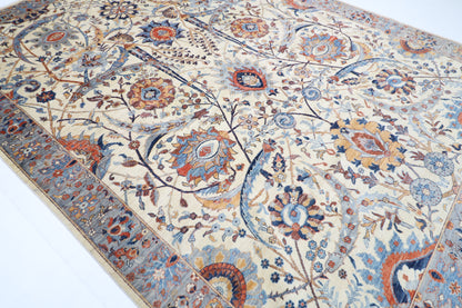 270 x 364 cm | Sickle Leaf Afghan Tribal Hand Knotted Veg Dye Wool carpet