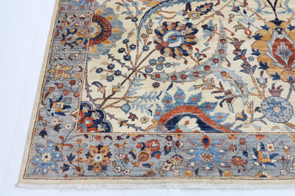 270 x 364 cm | Sickle Leaf Afghan Tribal Hand Knotted Veg Dye Wool carpet
