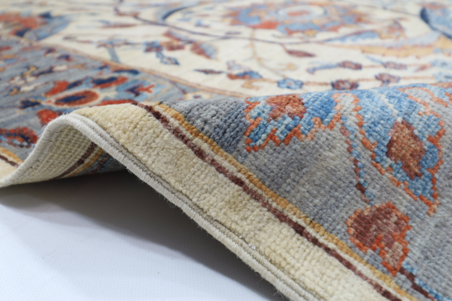 270 x 364 cm | Sickle Leaf Afghan Tribal Hand Knotted Veg Dye Wool carpet