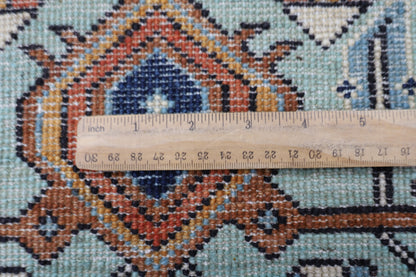 246 x 298 cm | Serapi Floral Area Rug Afghan Hand Knotted Veg Dye Wool carpet