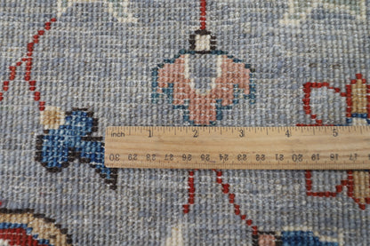 274 x 368 cm | Tribal Bidjar gray Design Hand Knotted veg Dye Wool Afghan Carpet