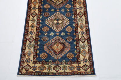 85 x 393 cm | Kazak Large Runner Rug Afghan Hand Knotted veg Dye Wool carpet
