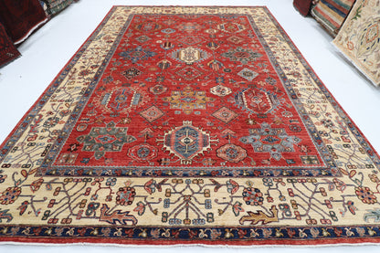 298 x 420 cm | Waziri Design Hand Knotted veg Dye Wool Afghan Carpet