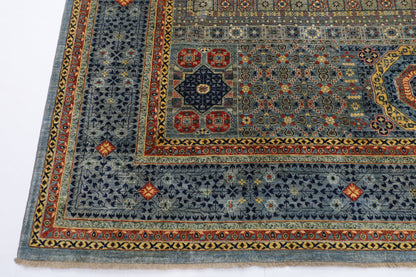 309 x 417 cm | Mamluk Gray Fine Quality Area Rug Afghan Hand Knotted Veg Dye Wool carpet