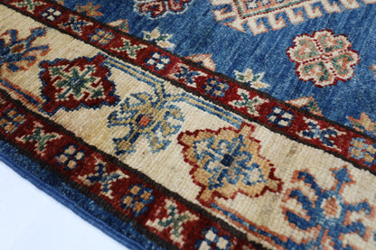 85 x 393 cm | Kazak Large Runner Rug Afghan Hand Knotted veg Dye Wool carpet