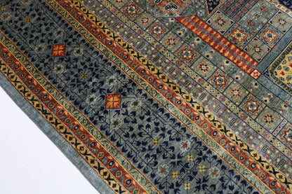309 x 417 cm | Mamluk Gray Fine Quality Area Rug Afghan Hand Knotted Veg Dye Wool carpet