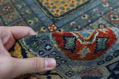 309 x 417 cm | Mamluk Gray Fine Quality Area Rug Afghan Hand Knotted Veg Dye Wool carpet
