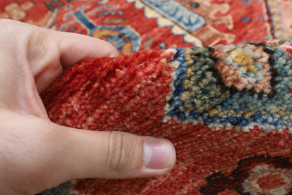 298 x 420 cm | Waziri Design Hand Knotted veg Dye Wool Afghan Carpet