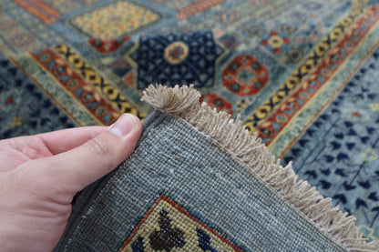 309 x 417 cm | Mamluk Gray Fine Quality Area Rug Afghan Hand Knotted Veg Dye Wool carpet