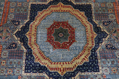 309 x 417 cm | Mamluk Gray Fine Quality Area Rug Afghan Hand Knotted Veg Dye Wool carpet