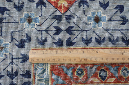 309 x 417 cm | Mamluk Gray Fine Quality Area Rug Afghan Hand Knotted Veg Dye Wool carpet