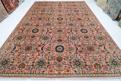 304 x 420 cm | Oriental Pink Area Rug Afghan Hand Knotted Veg Dye Wool carpet