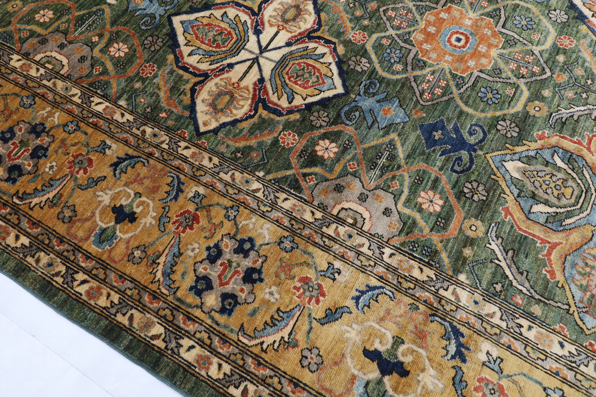 245 × 301 سم | سجادة أفغانية بتصميم كايروس منسوجة يدوياً من صوف مصبوغ طبيعياً
