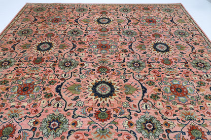 304 x 420 cm | Oriental Pink Area Rug Afghan Hand Knotted Veg Dye Wool carpet