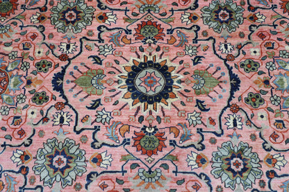 304 x 420 cm | Oriental Pink Area Rug Afghan Hand Knotted Veg Dye Wool carpet