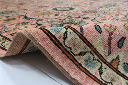 304 x 420 cm | Oriental Pink Area Rug Afghan Hand Knotted Veg Dye Wool carpet