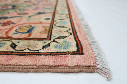 304 x 420 cm | Oriental Pink Area Rug Afghan Hand Knotted Veg Dye Wool carpet
