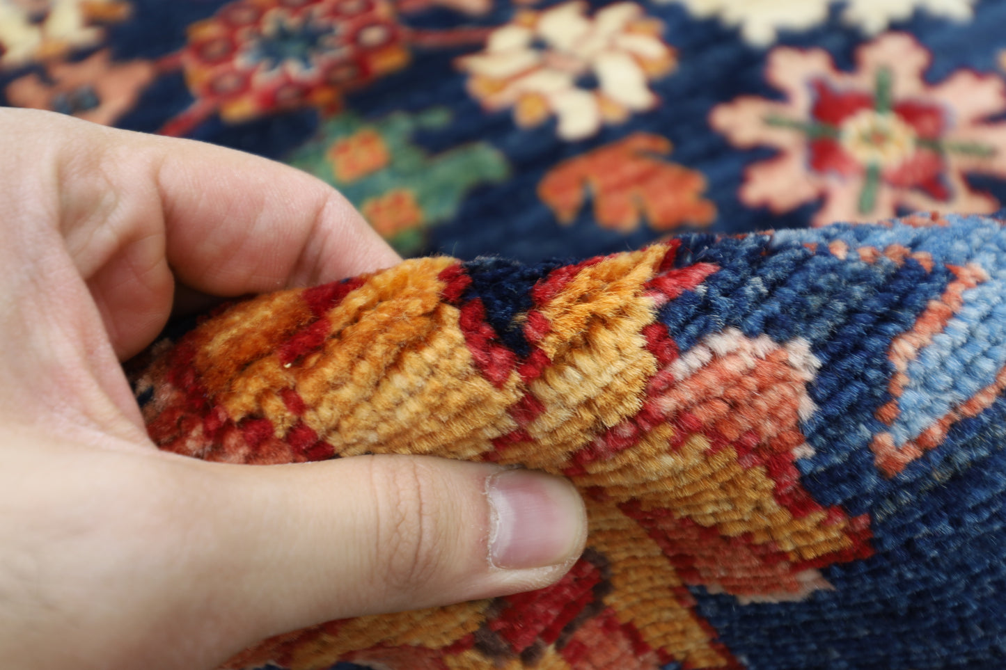 295 x 391 cm | Bidjar Navy Afghan Tribal Hand Knotted Veg Dye Wool carpet