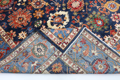 295 x 391 cm | Bidjar Navy Afghan Tribal Hand Knotted Veg Dye Wool carpet