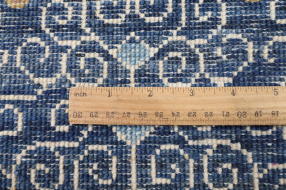 250 x 296 cm | Kawos Brown Design Hand Knotted veg Dye Wool Afghan Carpet