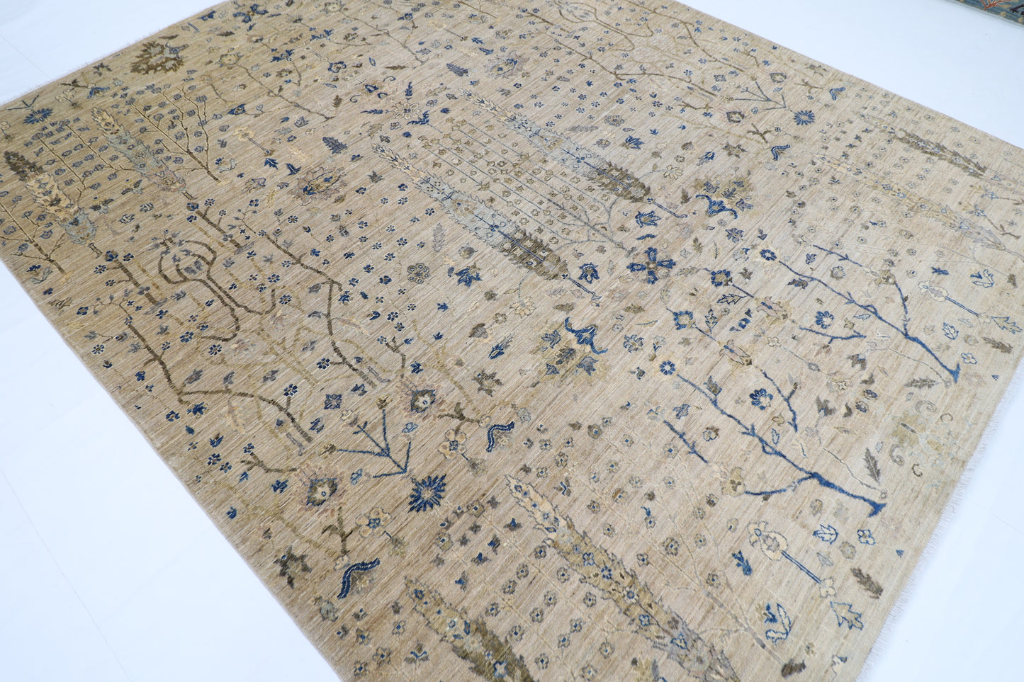 249 x 301 cm | Oriental Tree of life Area Rug Afghan Hand Knotted Veg Dye Wool carpet