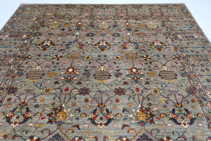 278 x 365 cm | Sultani Afghan Tribal Hand Knotted Veg Dye Wool carpet