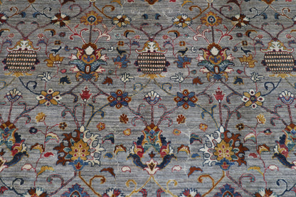 278 x 365 cm | Sultani Afghan Tribal Hand Knotted Veg Dye Wool carpet