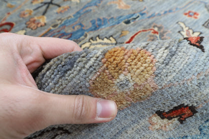 246 x 294 cm | Bidjar Gray Design Hand Knotted veg Dye Wool Afghan Carpet