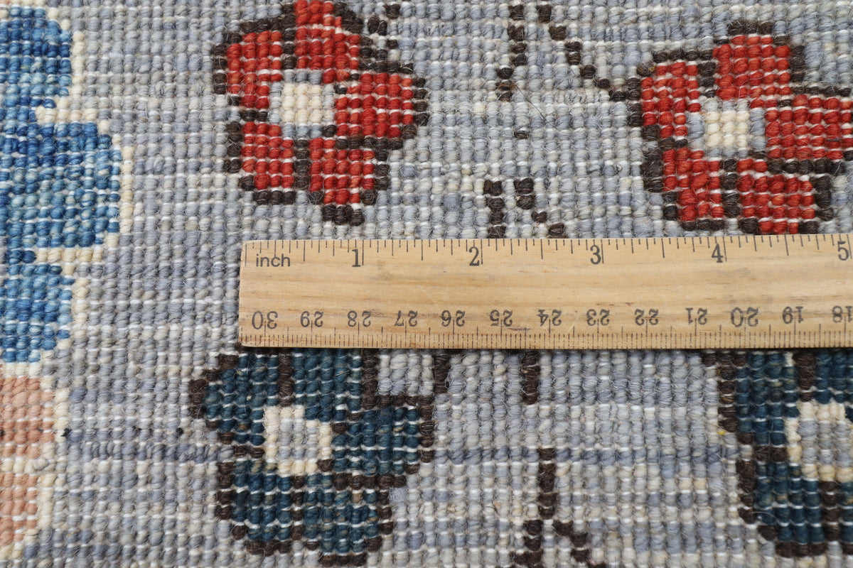 246 x 294 cm | Bidjar Gray Design Hand Knotted veg Dye Wool Afghan Carpet