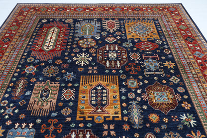 276 x 366 cm | Waziri Afghan Tribal Hand Knotted Veg Dye Wool carpet