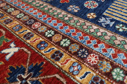 276 x 366 cm | Waziri Afghan Tribal Hand Knotted Veg Dye Wool carpet