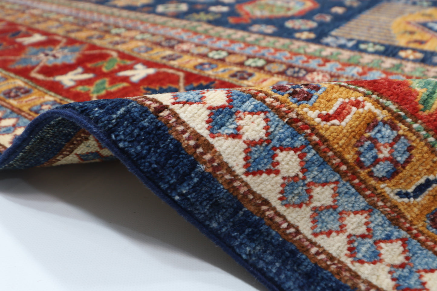 276 x 366 cm | Waziri Afghan Tribal Hand Knotted Veg Dye Wool carpet