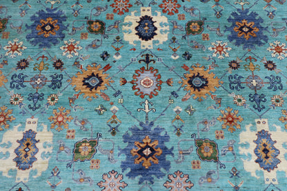 251 x 360 cm | Bidjar Turquoise Afghan Tribal Hand Knotted Veg Dye Wool carpet