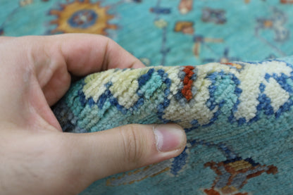 251 x 360 cm | Bidjar Turquoise Afghan Tribal Hand Knotted Veg Dye Wool carpet
