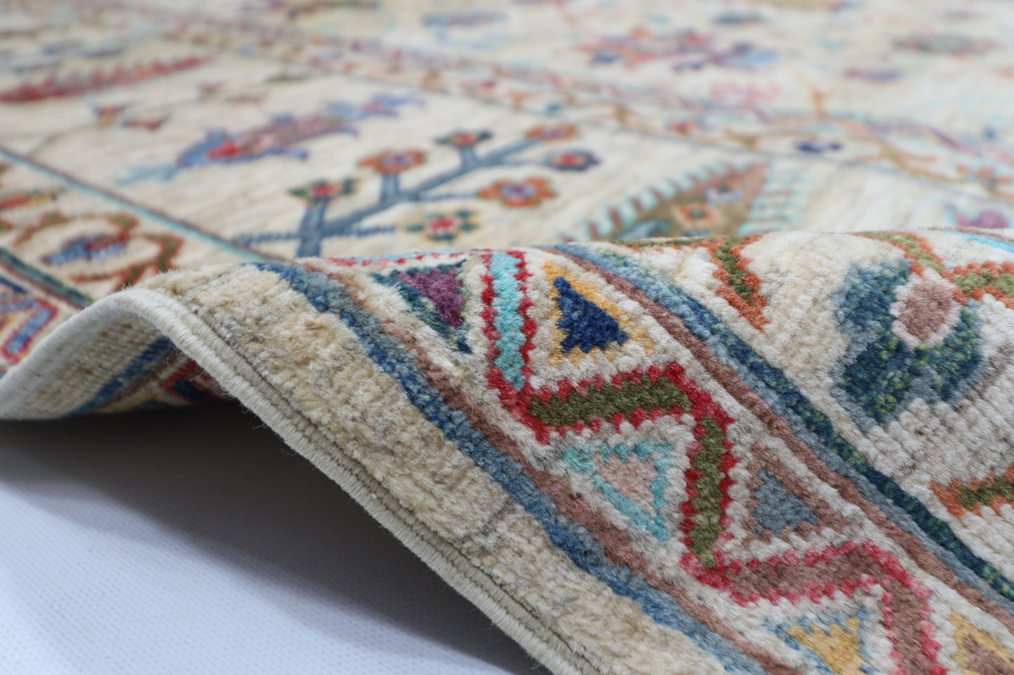 270 x 354 cm | Sultani Afghan Tribal Hand Knotted Veg Dye Wool carpet