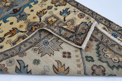 83 x 253 cm | Beige Tribal Runner Rug Afghan Hand Knotted veg Dye Wool carpet