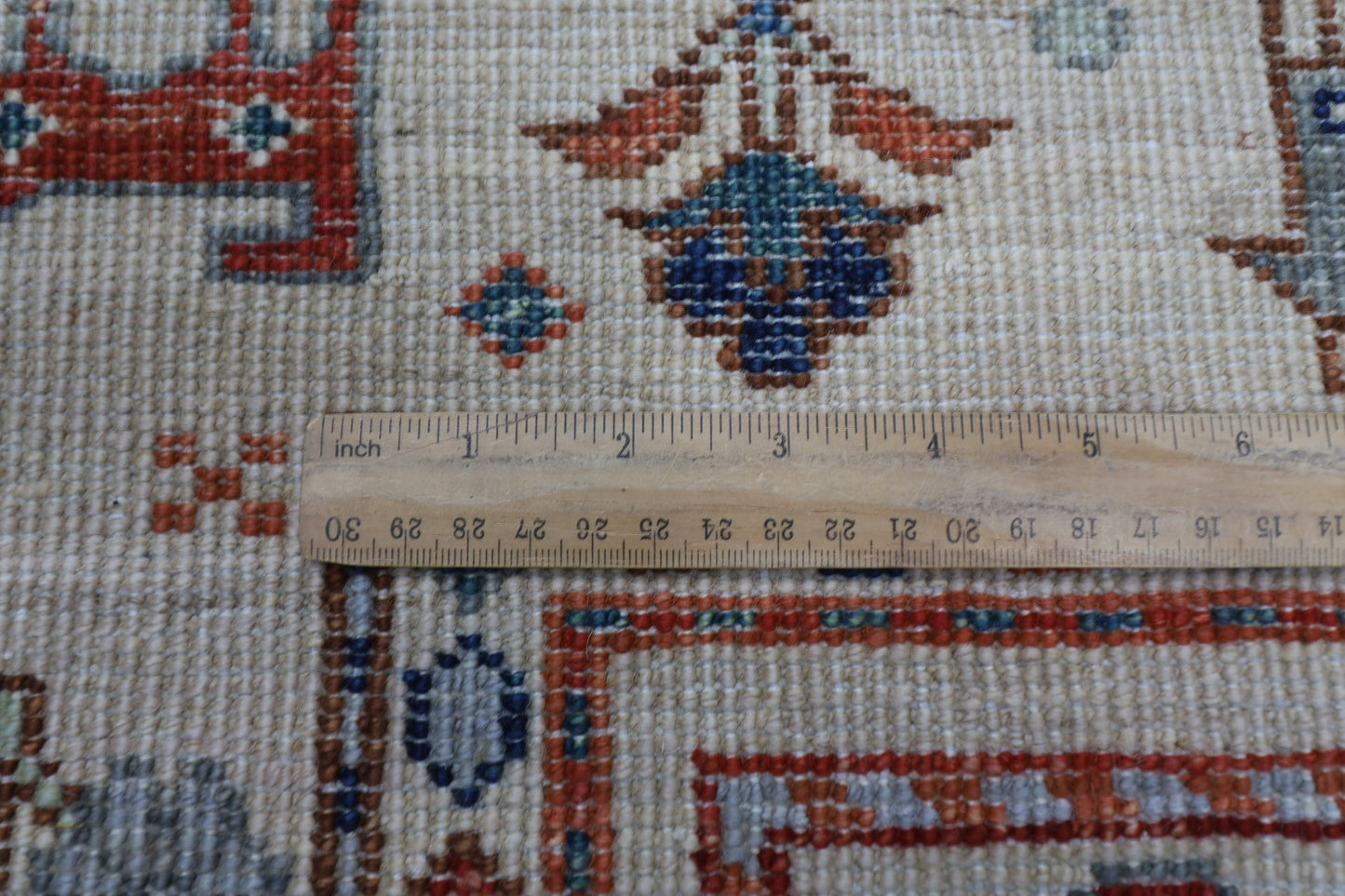 86 x 297 cm | Beige Animal Runner Rug Afghan Hand Knotted veg Dye Wool carpet