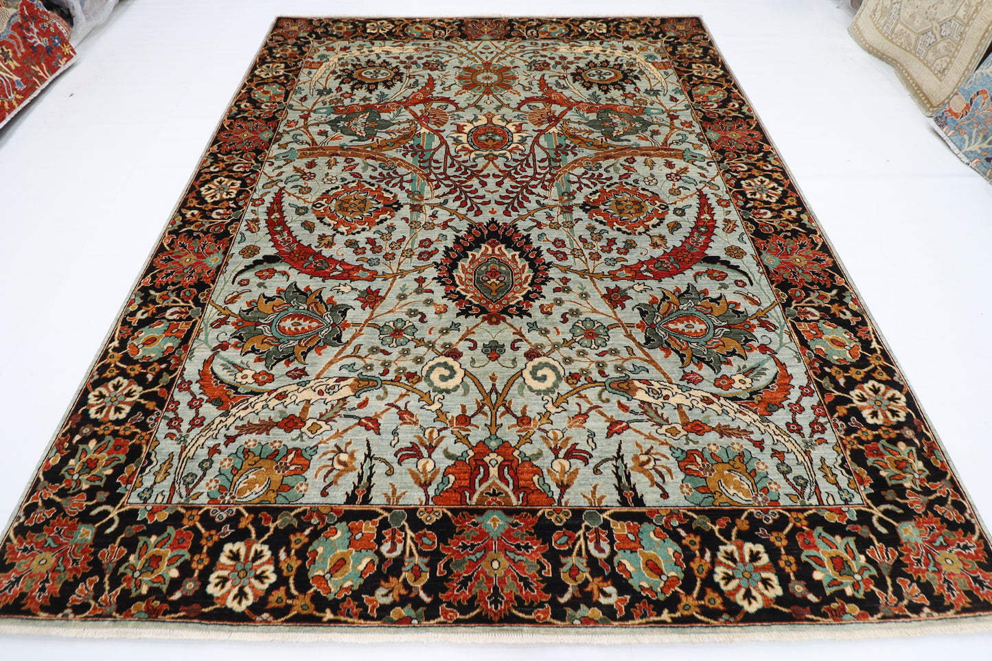 248 x 305 cm | Oriental Bidjar Area Rug Afghan Hand Knotted Veg Dye Wool carpet