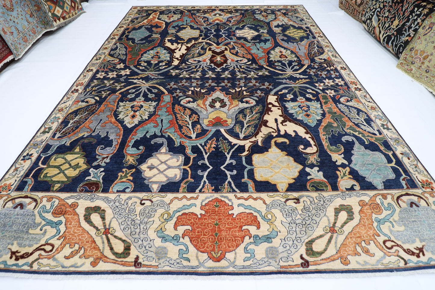 304 x 423 cm | Kawros Afghan Tribal Hand Knotted Veg Dye Wool carpet