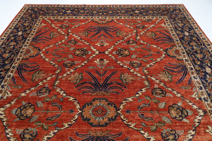 299 x 420 cm | Floral Design Hand Knotted veg Dye Wool Afghan Carpet