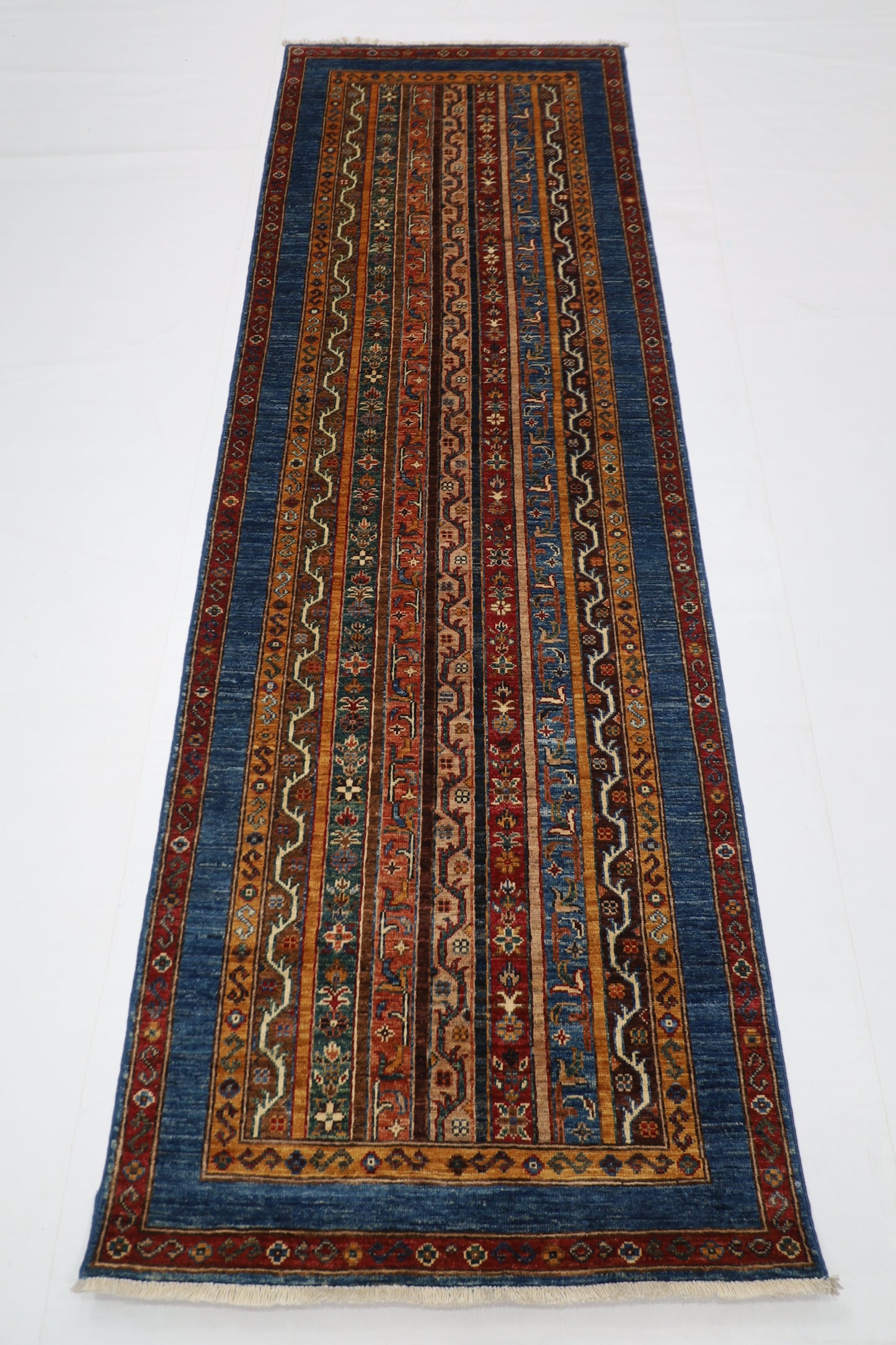 84 x 256 cm | Shall Turkish Style Runner Rug Afghan Hand Knotted veg Dye Wool carpet