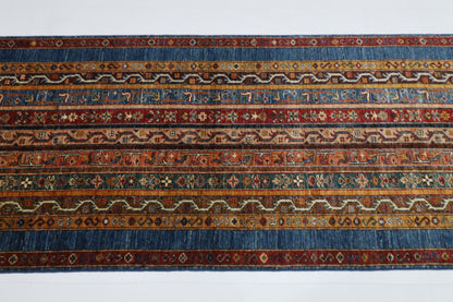 84 x 256 cm | Shall Turkish Style Runner Rug Afghan Hand Knotted veg Dye Wool carpet