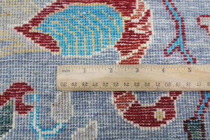269 x 360 cm | Birds Afghan Tribal Hand Knotted Veg Dye Wool carpet
