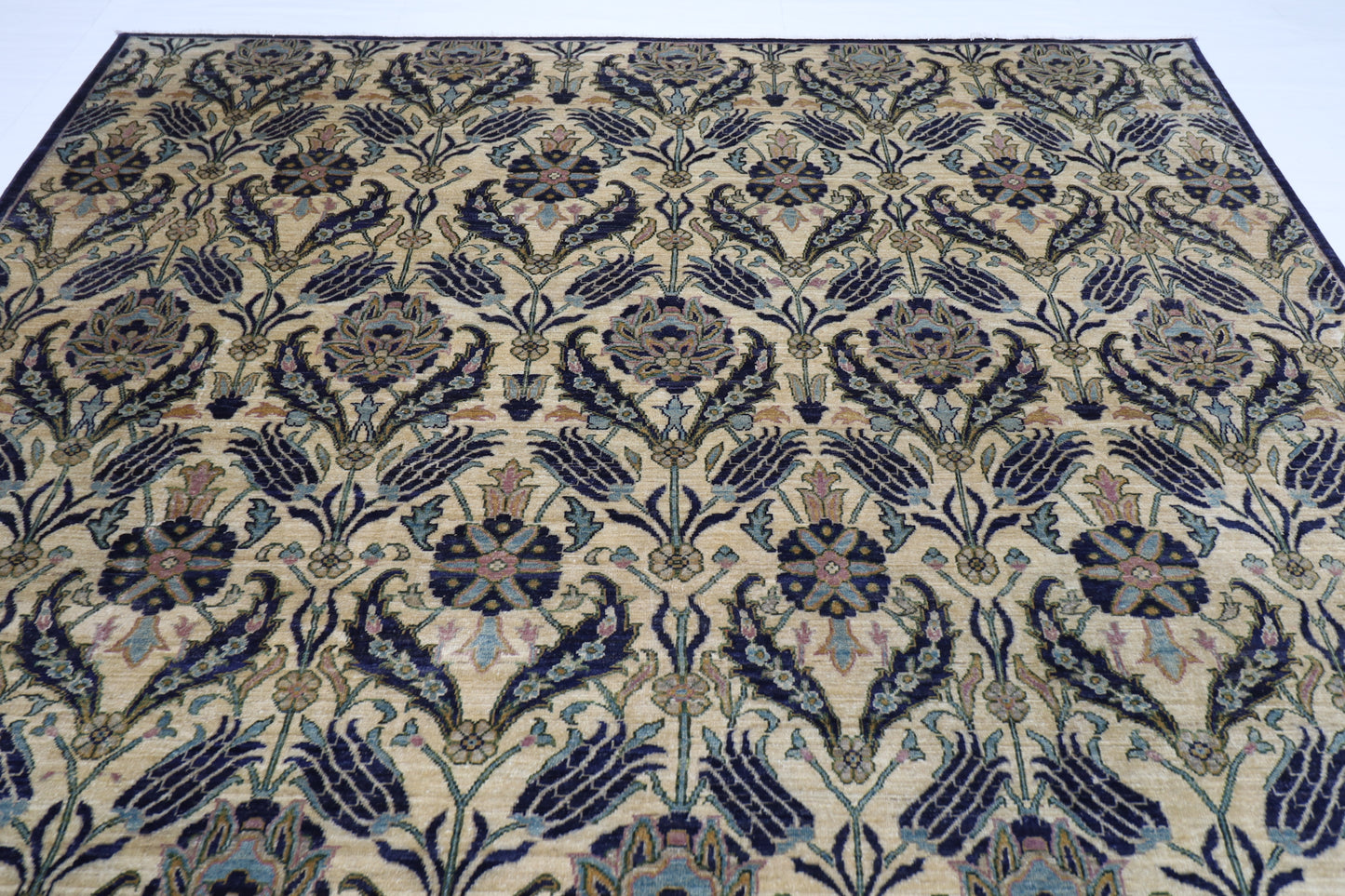 271 x 357 cm | Oriental Suzani Area Rug Afghan Hand Knotted Veg Dye Wool carpet