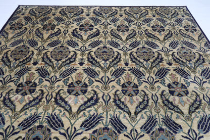 271 x 357 cm | Oriental Suzani Area Rug Afghan Hand Knotted Veg Dye Wool carpet