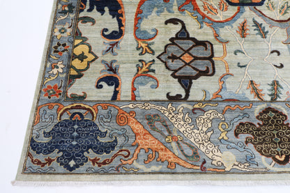 251 x 347 cm | Karakul Afghan Tribal Hand Knotted Veg Dye Wool carpet
