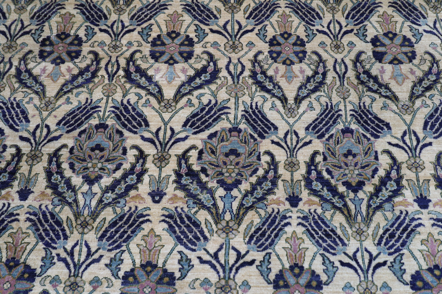 271 x 357 cm | Oriental Suzani Area Rug Afghan Hand Knotted Veg Dye Wool carpet